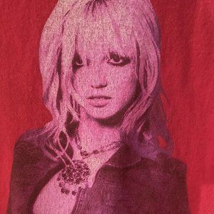 Britney Spears 2001 Tour Shirt Red Steven Klein DWAD Official Medium M